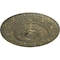 Ekena Millwork Neuveau Ceiling Medallion (Fits Canopies up to 6 3/8"), 24 1/4"OD x 2"P, Witch Hazel Crackle CM24NAWHC - alternate 2